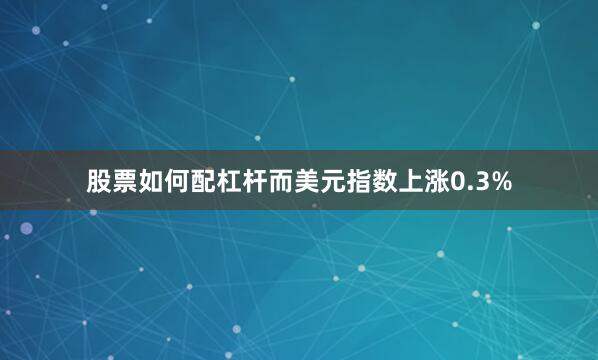 股票如何配杠杆而美元指数上涨0.3%